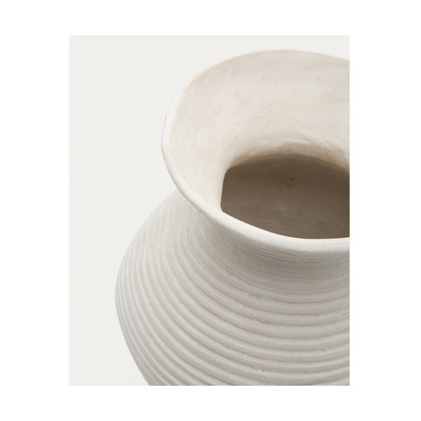 Krémszínű papírmasé magas váza (magasság 51 cm) Pria – Kave Home-image-3