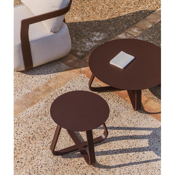 Fém kerek kerti kisasztal ø 48 cm Tamaris – Kave Home-image-2