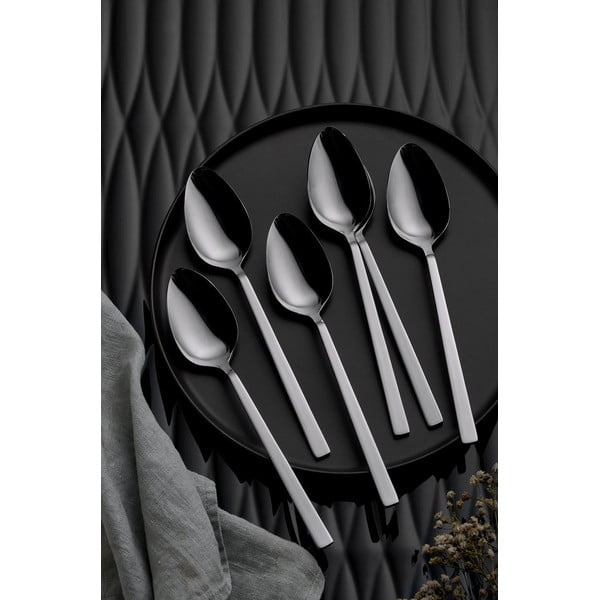 Ezüstszínű rozsdamentes acél evőeszköz készlet 36 db-os – Hermia-image-2