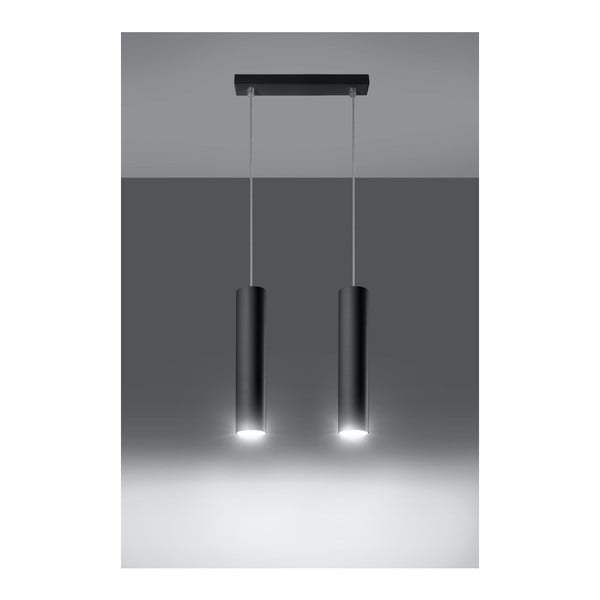 Fekete fém függőlámpa Castro – Sollux-image-1