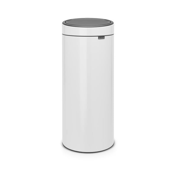 Fehér acél érintésre nyíló szemetes 30 l Touch Bin – Brabantia