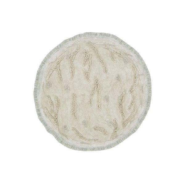 Bézs pamut gyerek játszószőnyeg ø120 cm Island – Lorena Canals-image-3