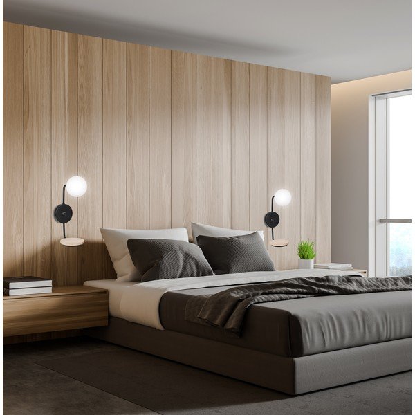 Fekete fali lámpa Ponio – Candellux Lighting-image-1