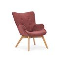 Piros kordbársony fotel Niko – Ropez