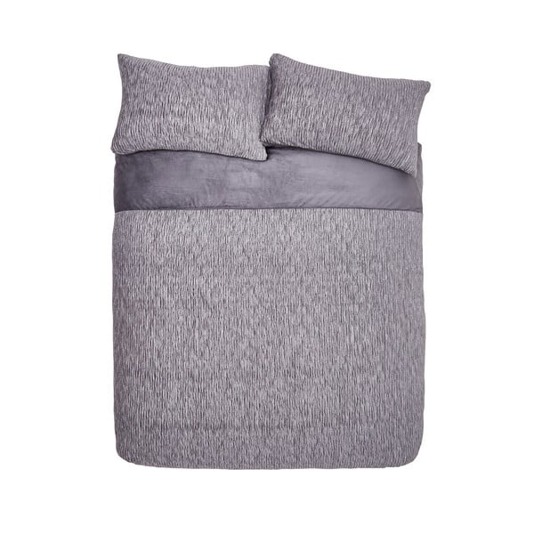 Szürke kétszemélyes ágyneműhuzat 200x200 cm Allure Sparkle – Catherine Lansfield-image-2