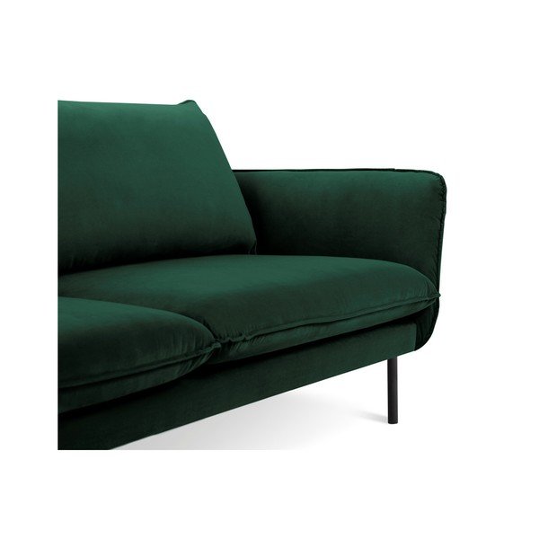 Vienna zöld bársony kanapé, 230 cm - Cosmopolitan Design-image-3
