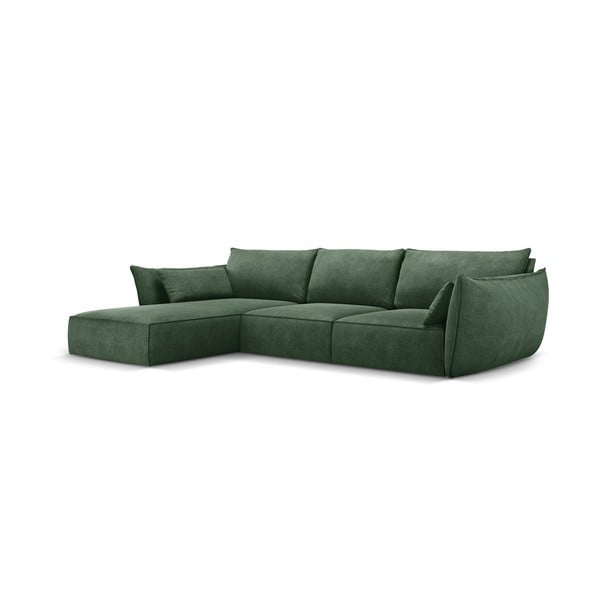 Sötétzöld sarokkanapé (bal oldali) Vanda – Mazzini Sofas-image-2