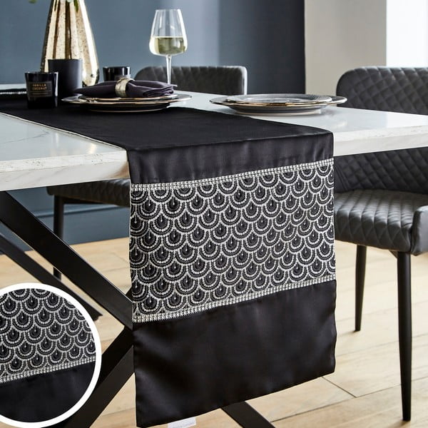 Mikroszatén asztali futó 32x220 cm Deco Sequin – Catherine Lansfield-image-4