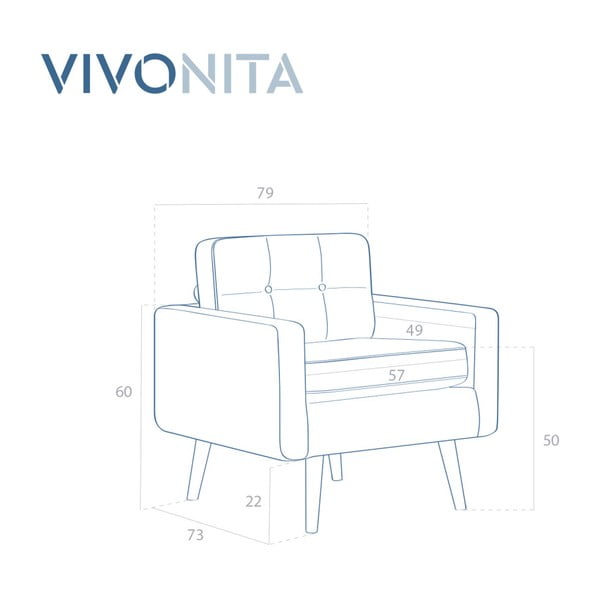 Ina pasztell lila fotel - Vivonita-image-1