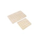 Krémszínű fürdőszobai kilépő szett 2 db-os 50x80 cm Kareli – Foutastic