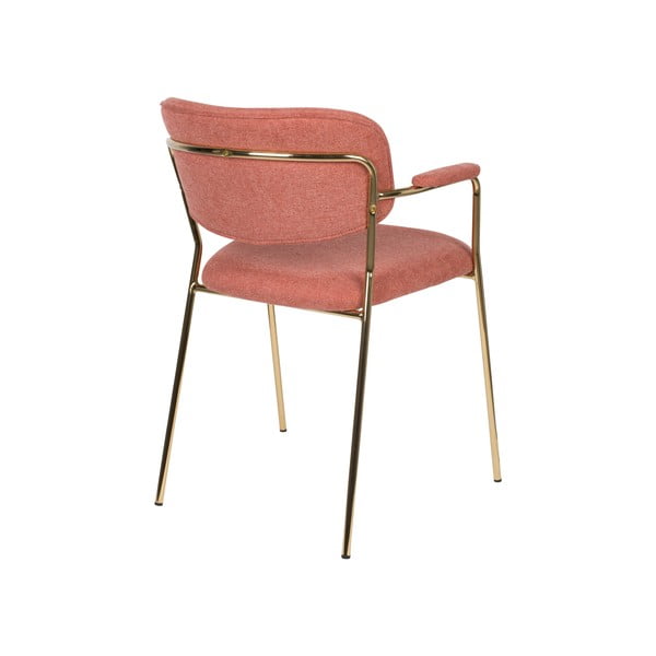 Rózsaszín étkezőszék szett 2 db-os Jolien – White Label-image-4