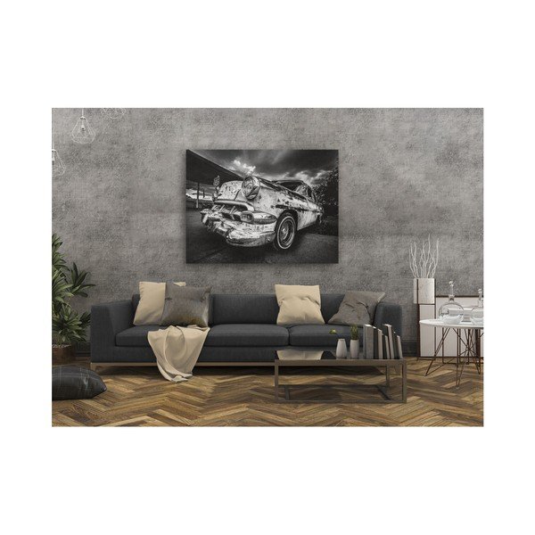 Canvas Silver Old Car kép, 85 x 113 cm - Styler-image-1