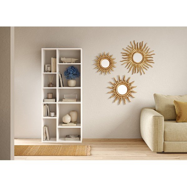 Fehér könyvespolc 77x180 cm Iris – TemaHome-image-4