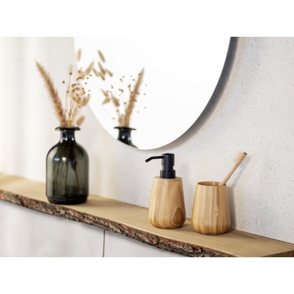 Natúr színű bambusz fogkefetartó pohár Maru – Wenko-image-1