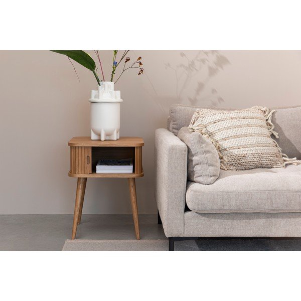 Natúr színű éjjeliszekrény tölgyfa dekorral Barbier – Zuiver-image-4