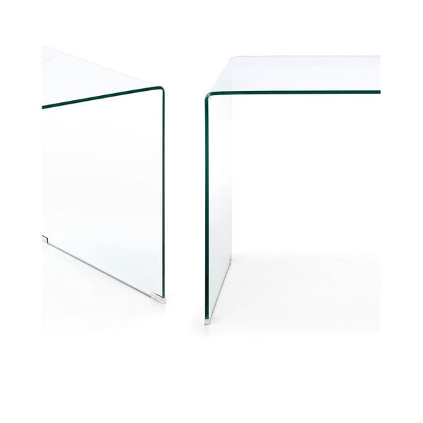 Üveg íróasztal 70x125 cm Burano – Kave Home-image-2