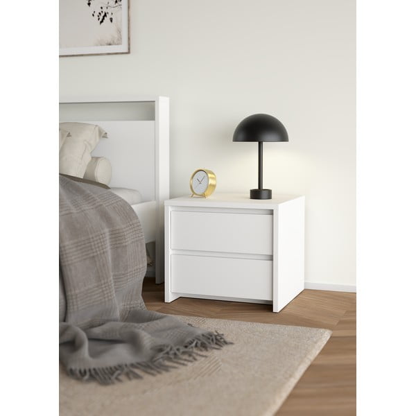 Fehér éjjeliszekrény Next – Tvilum-image-1