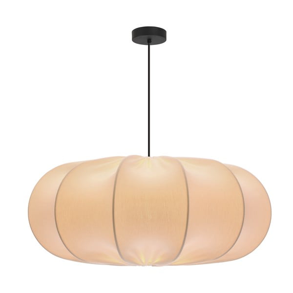 Fehér függőlámpa textil búrával ø 52 cm Cafee – Candellux Lighting-image-1