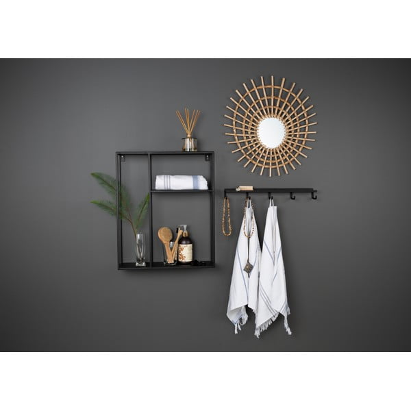 Joy Thomas fekete vas polc, 50 x 60 cm - Canett-image-1