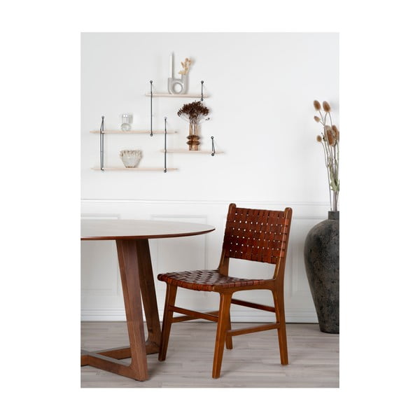Barna teakfa étkezőszék szett 2 db-os Perugia – House Nordic-image-1