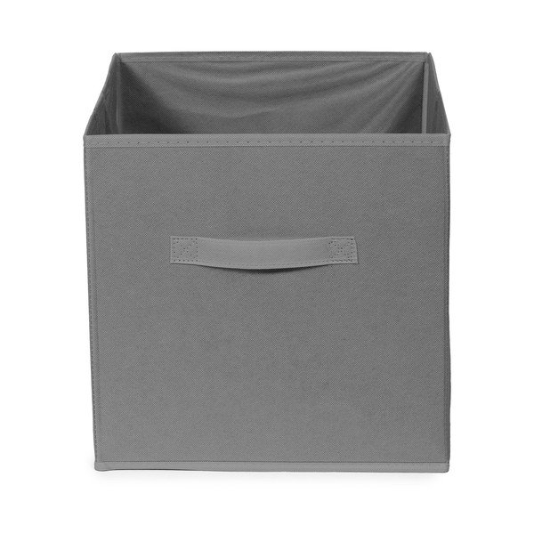 Sötétszürke műanyag tárolódoboz 31x31x31 cm – Compactor