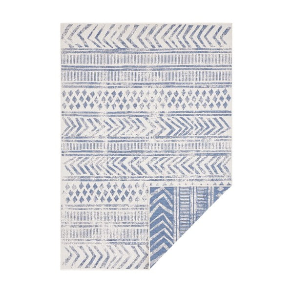 Biri kék-krémszínű kültéri szőnyeg, 80 x 150 cm - NORTHRUGS