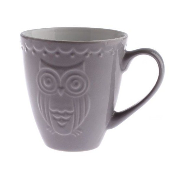 Owl szürke bögre, 530 ml - Dakls