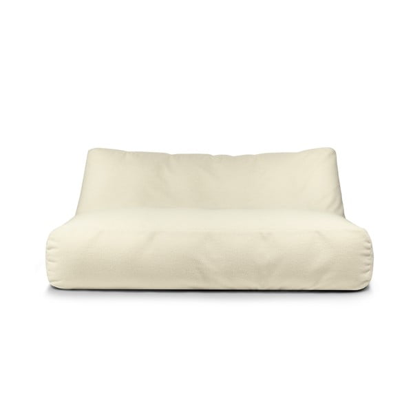 Krémszínű buklé babzsákfotel Sofa Tube 190 – SLOWDOWN-image-1