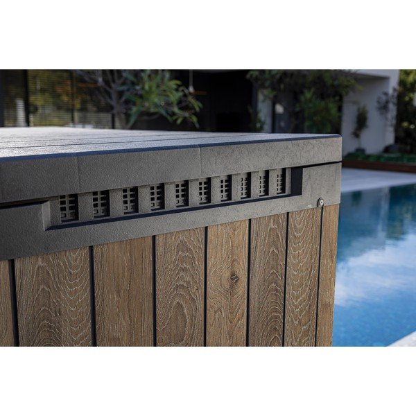 Sötétbarna műanyag kerti tárolódoboz Deco – Keter-image-4