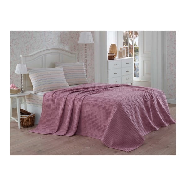 Rosso egyszemélyes pamut ágytakaró, lepedő és párnahuzatok szett, 160 x 230 cm