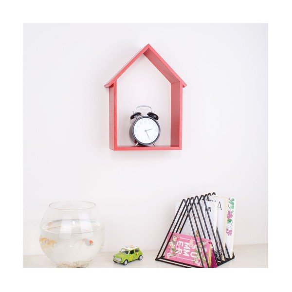 House piros fa fali polc - North Carolina Scandinavian Home Decors-image-1