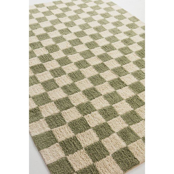Zöld-krémszínű pamut szőnyeg 200x300 cm Mela – Jotex-image-4