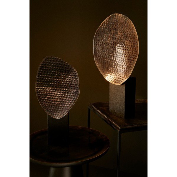 Antracitszürke fém asztali lámpa fém búrával (magasság 57 cm) Neev – Bizzotto-image-1