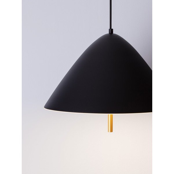 Matt fekete fém LED függőlámpa fém búrával ø 40 cm Oros – Nova Luce-image-2