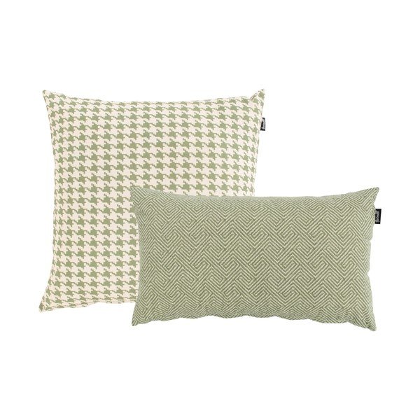 Poule zöld-fehér kültéri párna, 50 x 50 cm - Hartman-image-3