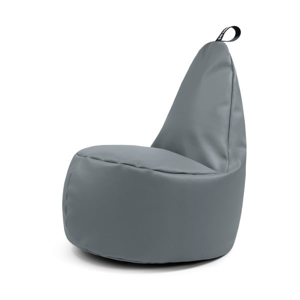 Szürke bőrutánzat babzsákfotel Lull XL – So Soft?