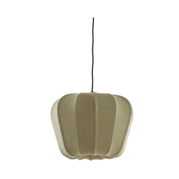 Zöld függőlámpa textil búrával Zubedo – Light & Living