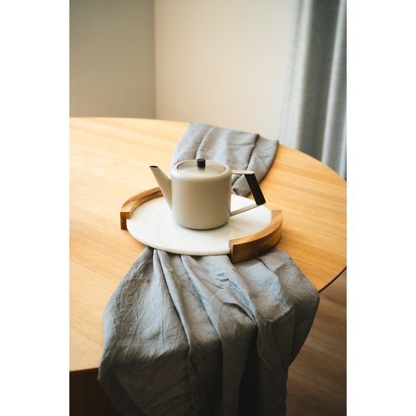 Bézs rozsdamentes acél teáskanna 1,1 l Duet Boston – Bredemeijer-image-1