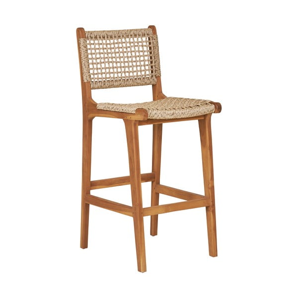 Natúr színű teakfa bárszék (ülésmagasság 60 cm) Derby – House Nordic