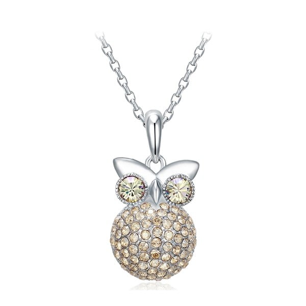 Owl nyaklánc kristályokkal - Swarovski Elements Crystals