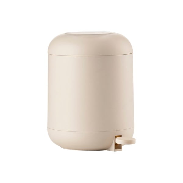 Bézs műanyag pedálos szemetes 4 l Sensu – Zone