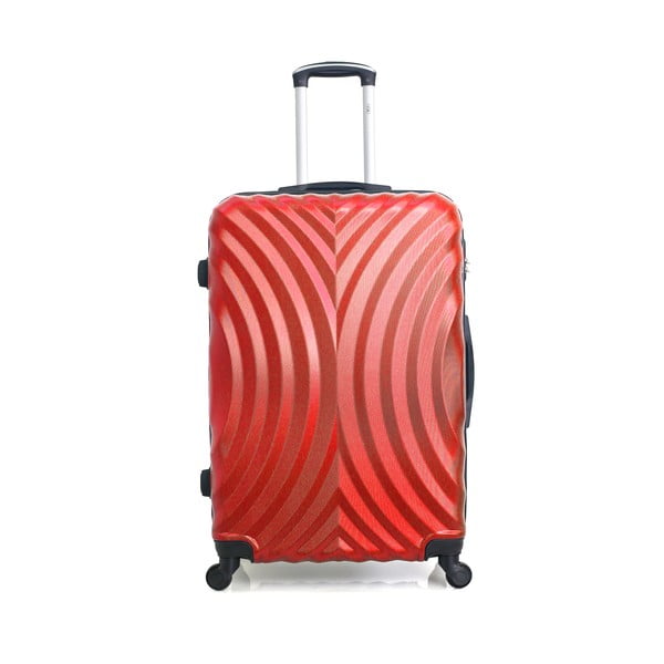 Lagos piros gurulós bőrönd, 91 l - Hero