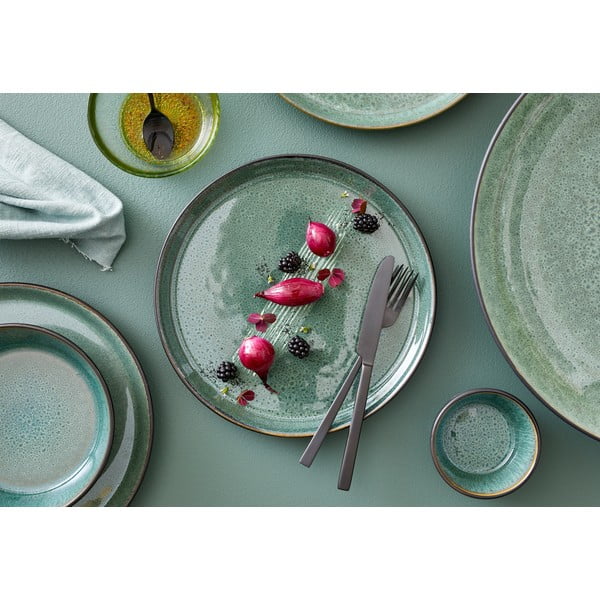 Zöld-fekete kőedény tányér ø 27 cm Gastro Green/Black – Bitz-image-1