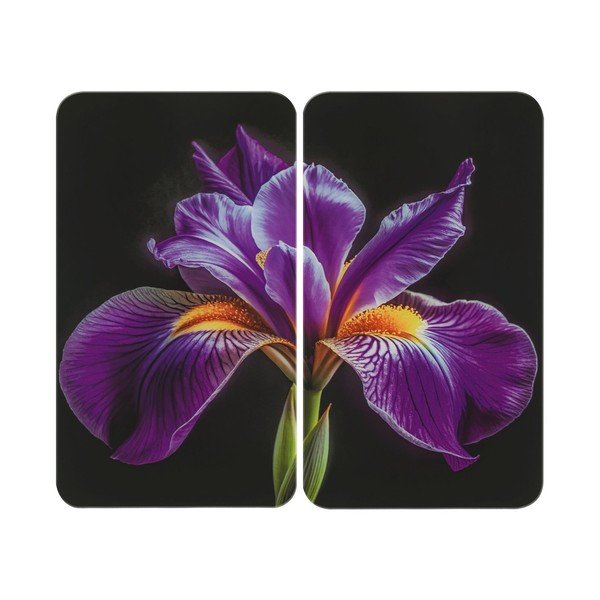 Edzett üveg tűzhely fedőlap szett 2 db-os 52x30 cm Abdeckplatte  – Wenko