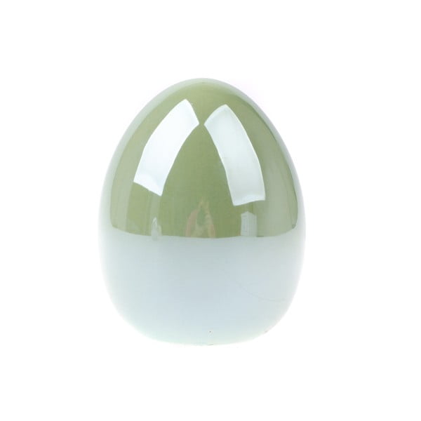 Easter Deco zöld kerámia tojás, magasság 10,3 cm - Dakls