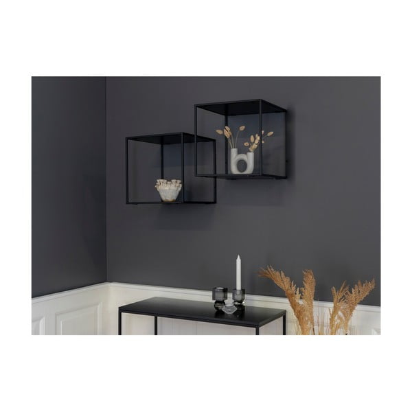 Fekete fali polc Vita – House Nordic-image-4