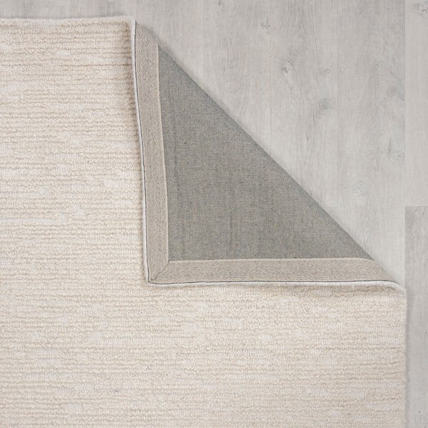 Elefántcsont színű kézi szövésű gyapjú szőnyeg 120x170 cm Harris Boucle – Flair Rugs-image-3