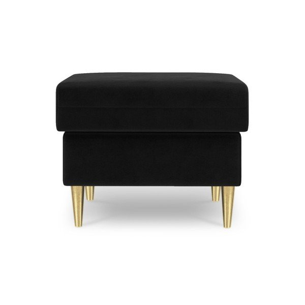 Muguet fekete puff, 60 x 45 cm - Mazzini Sofas-image-2