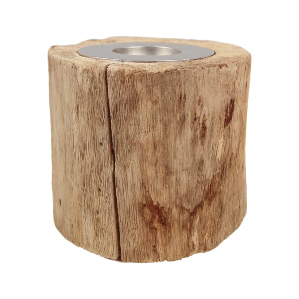 Antique teakfa gyertyatartó, magasság 10 cm - HSM collection-image-1