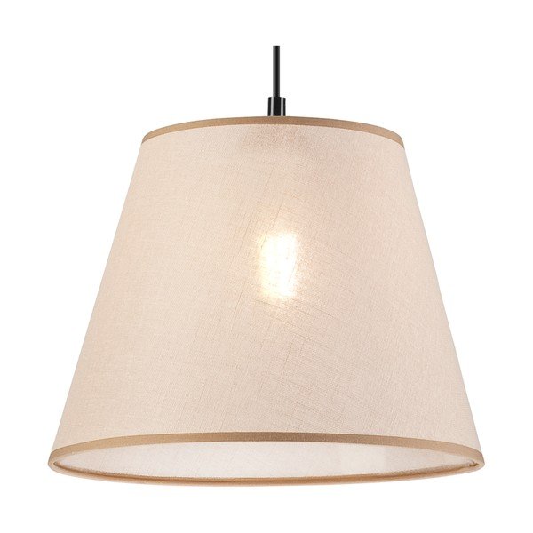 Fekete függőlámpa textil búrával ø 30 cm Paco – LAMKUR-image-4